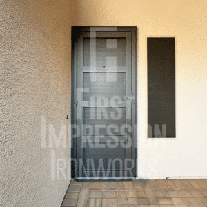 Desert Contemporary Iron Security Door Single