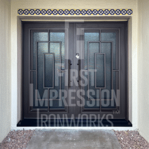 Elite Horizon French Iron Entry Door