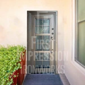Bolzano Iron Entry Door with Iron Handle