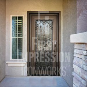 Californian Iron Entry Door with Iron Handle