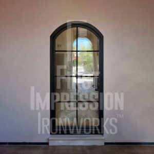 Generation Arched Iron Entry Door