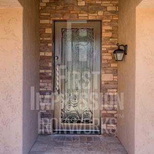 Napa Iron Entry Door with Iron Handle