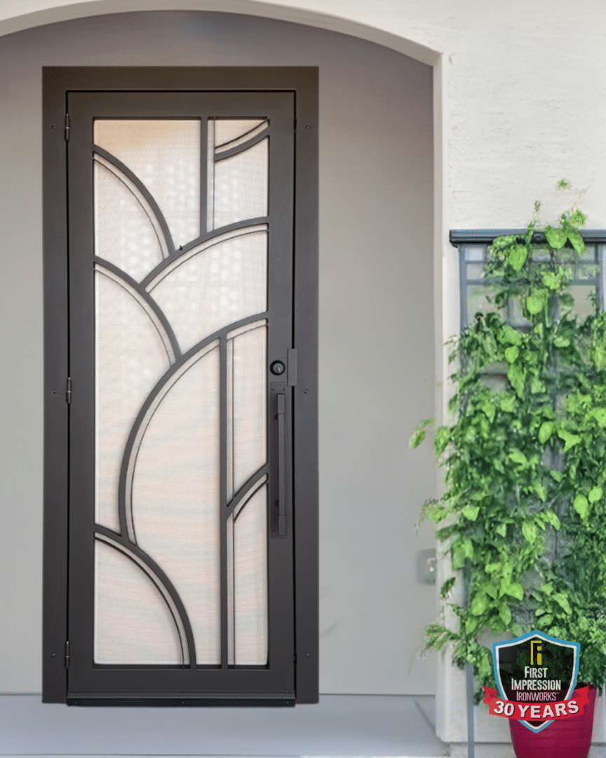 Neg and Mel's First Impression Ironworks Art Deco Iron Security Door