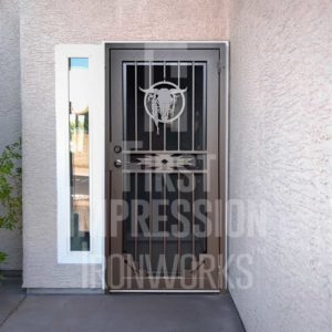 Bull Skull Security Door