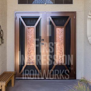 Copper X View Plate Security Door