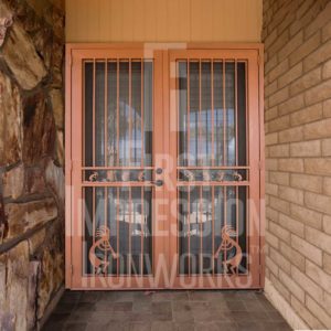 Kokopelli Iron Security Door
