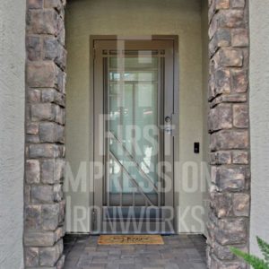 Stained Glass Iron Security Door