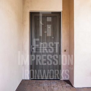 Starry Night Iron Security Door