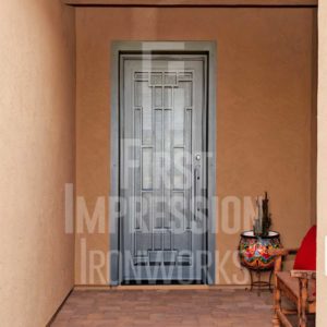 Technique-Iron Entry Door-Single-Active Left-Square