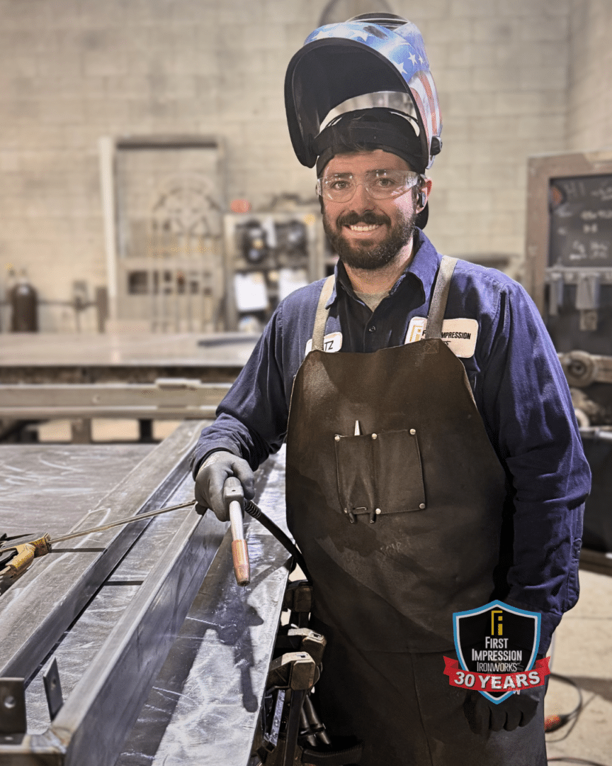 Josh Katz is a skilled welder who has been with First Impression Ironworks for almost 10 years