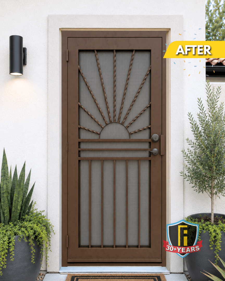Image of Glenn Scott's new First Impression Ironworks Security Door