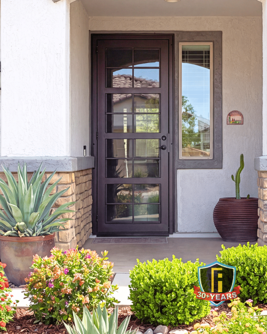 First Impression Ironworks Security Door that allows airflow into the home